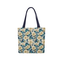 Painted Flowers Canvas Tote Bag (Model 1657)