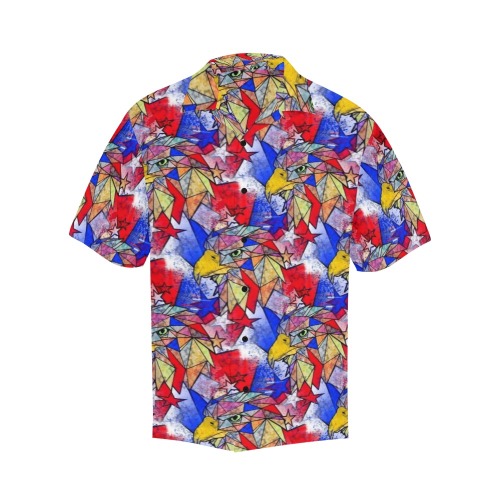 USA 4th july by Nico Bielow Hawaiian Shirt with Merged Design (Model T58)
