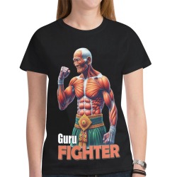 An old martial artist with a beautiful body New All Over Print T-shirt for Women (Model T45)