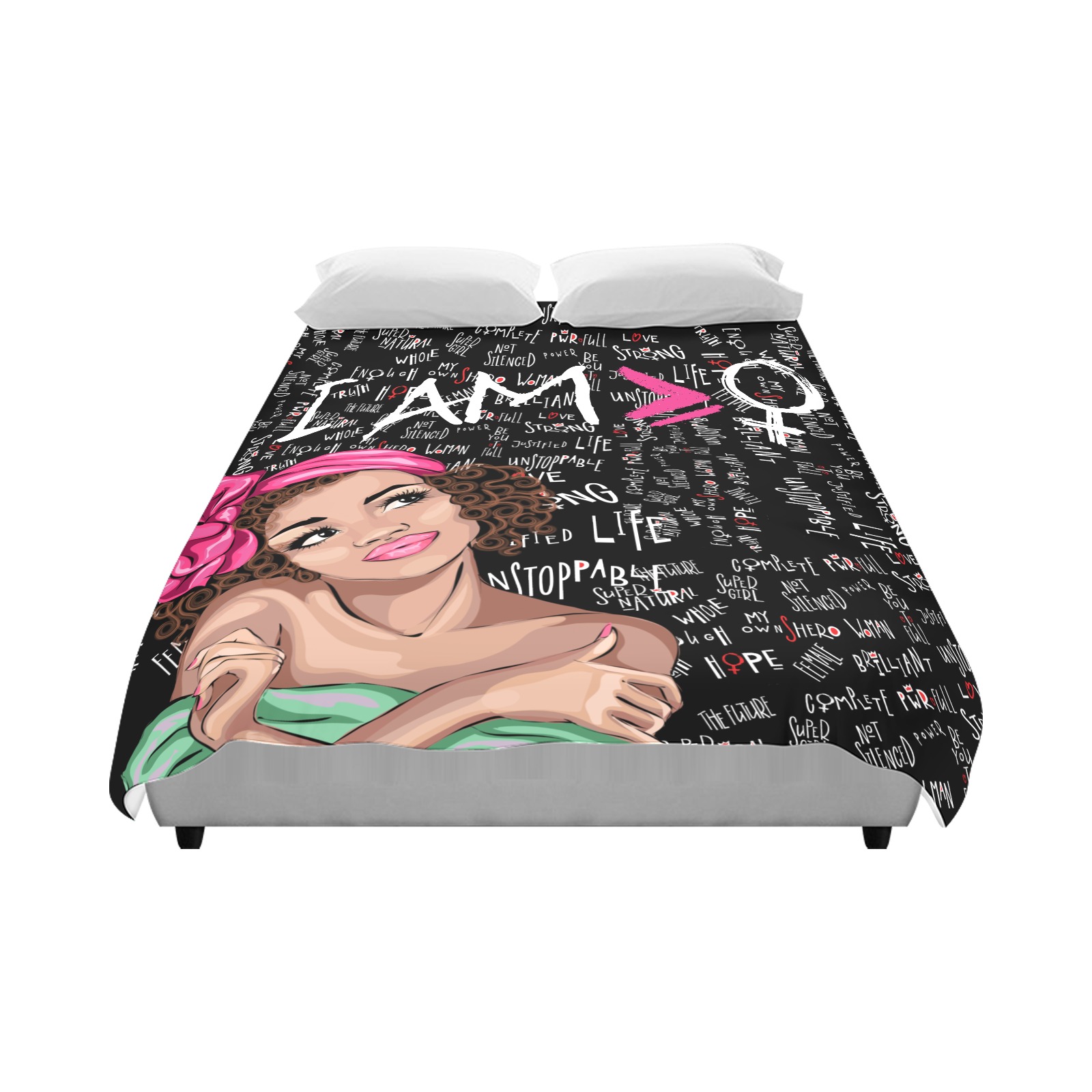 Austin Brothers' More Than A Woman W.E. Duvet Cover 86"x70" ( All-over-print)