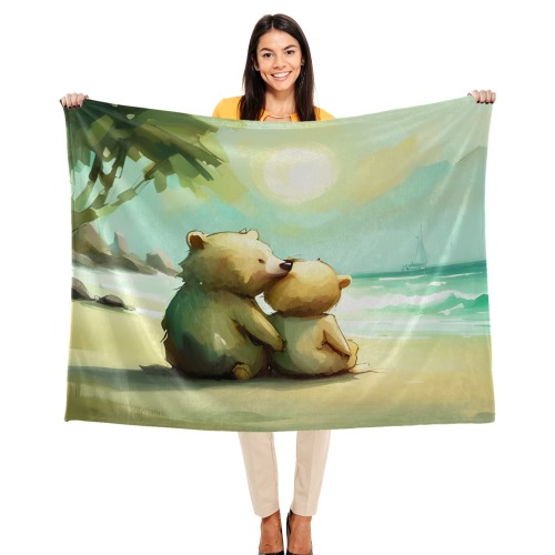 Little Bears 7 Ultra-Soft Micro Fleece Blanket 50"x40"