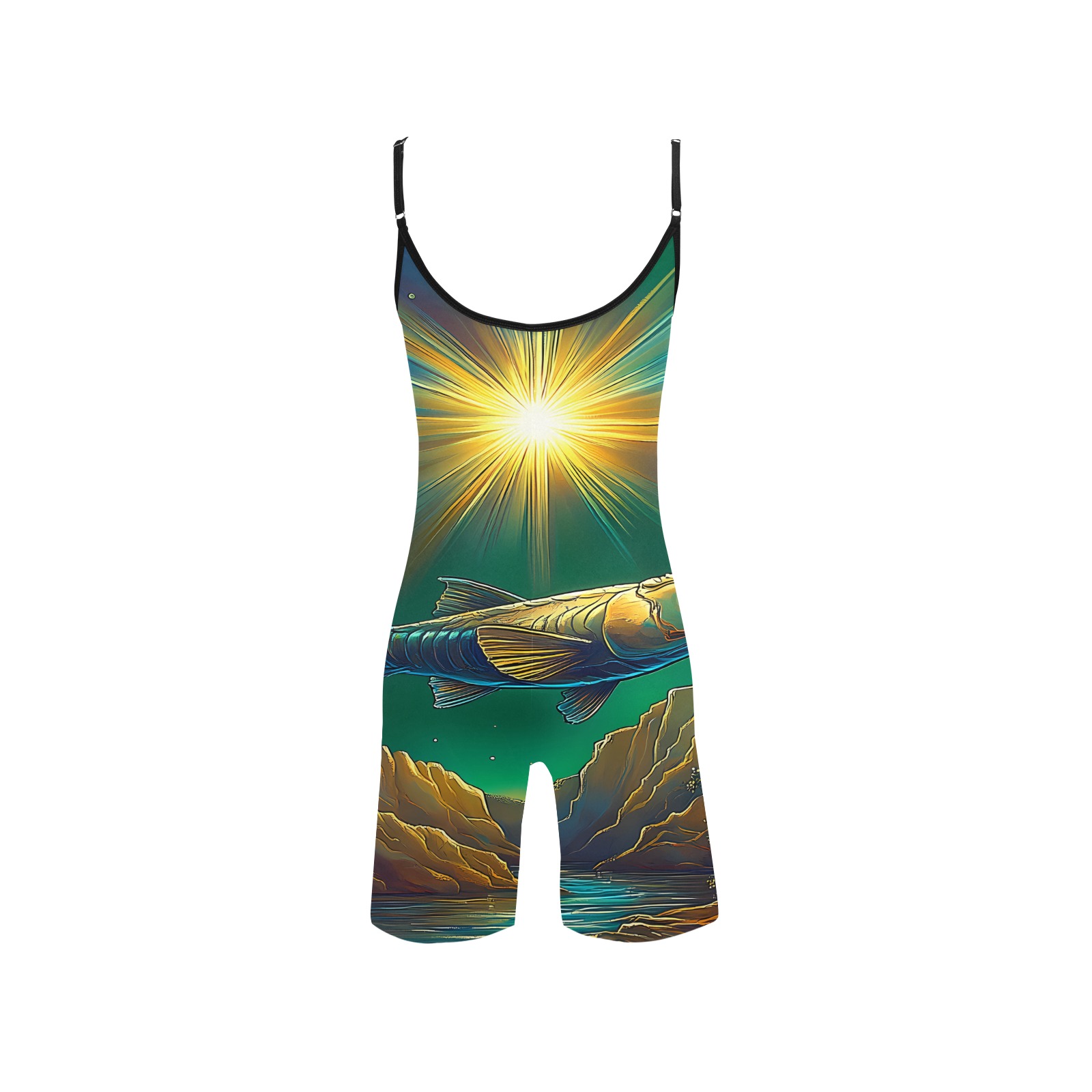 Celestial Swim Women's Short Yoga Bodysuit