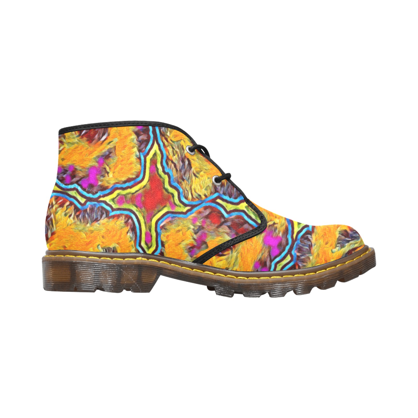 pattern2 Women's Canvas Chukka Boots (Model 2402-1)