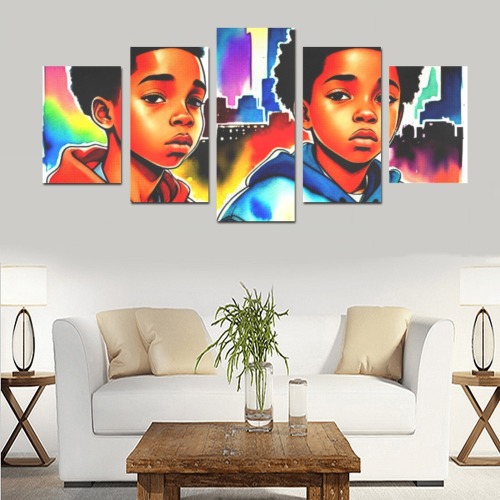 KIDS IN AMERICA 2 Canvas Print Sets D (No Frame)