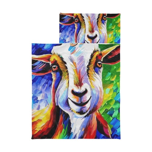 Goat Funny Colorful Animal Art Kids' Sleeping Bag