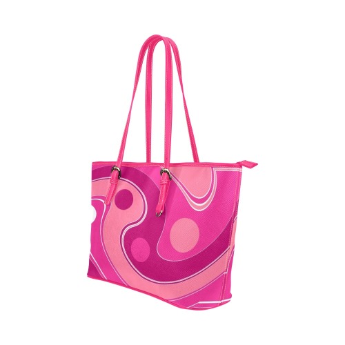 IN THE PINK-122 ALT Leather Tote Bag/Large (Model 1651)