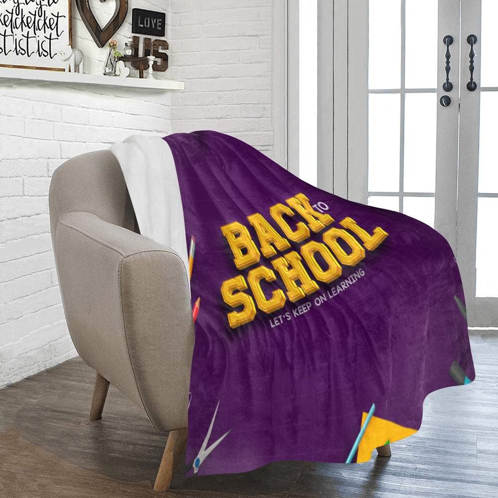 Back to School Collectable Fly Ultra-Soft Micro Fleece Blanket 50"x60"