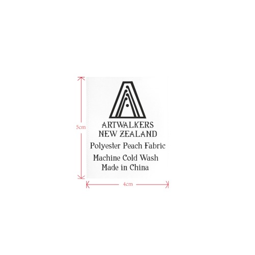 Grooming Jacket Tag Artwalkers Logo for Women's Hoodies (4cm X 5cm)