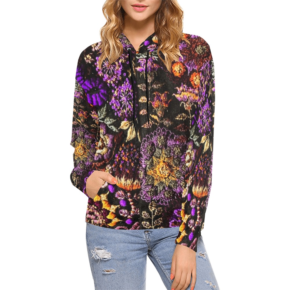 bb g5j68 All Over Print Hoodie for Women (USA Size) (Model H13)