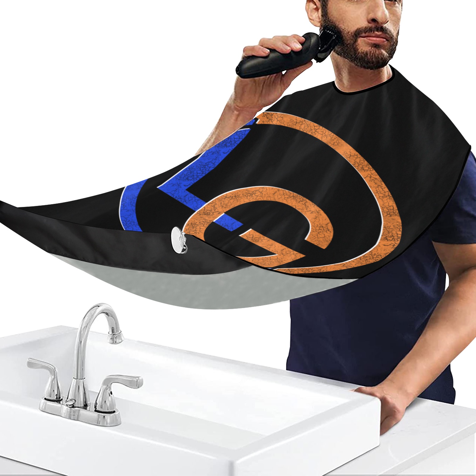 LG O/B Beard Bib Apron for Men Shaving & Trimming