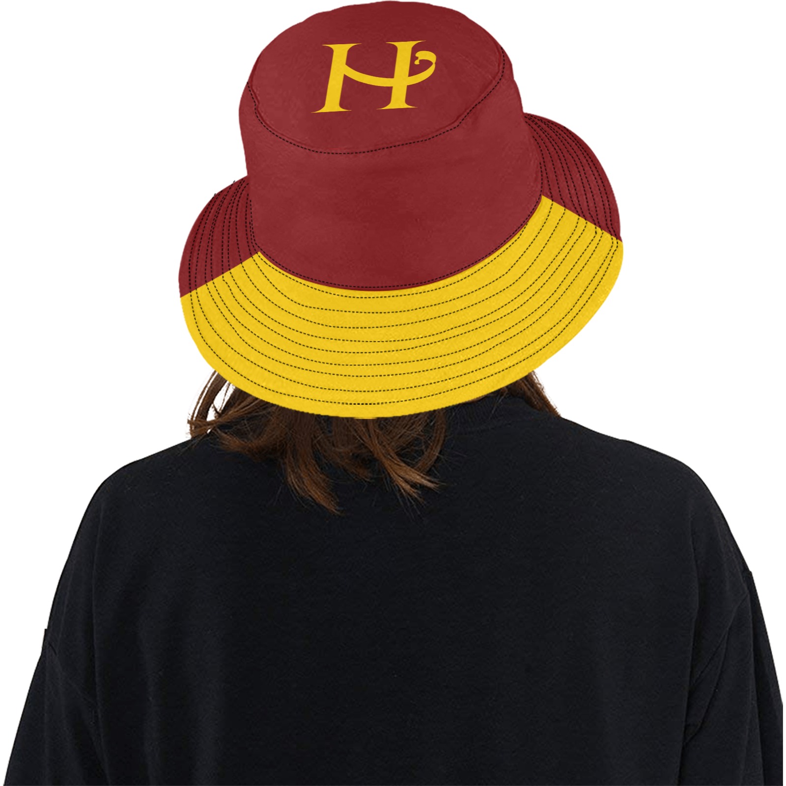 HP-Signature H Pattern Bucket Hat Unisex Summer Bucket Hat