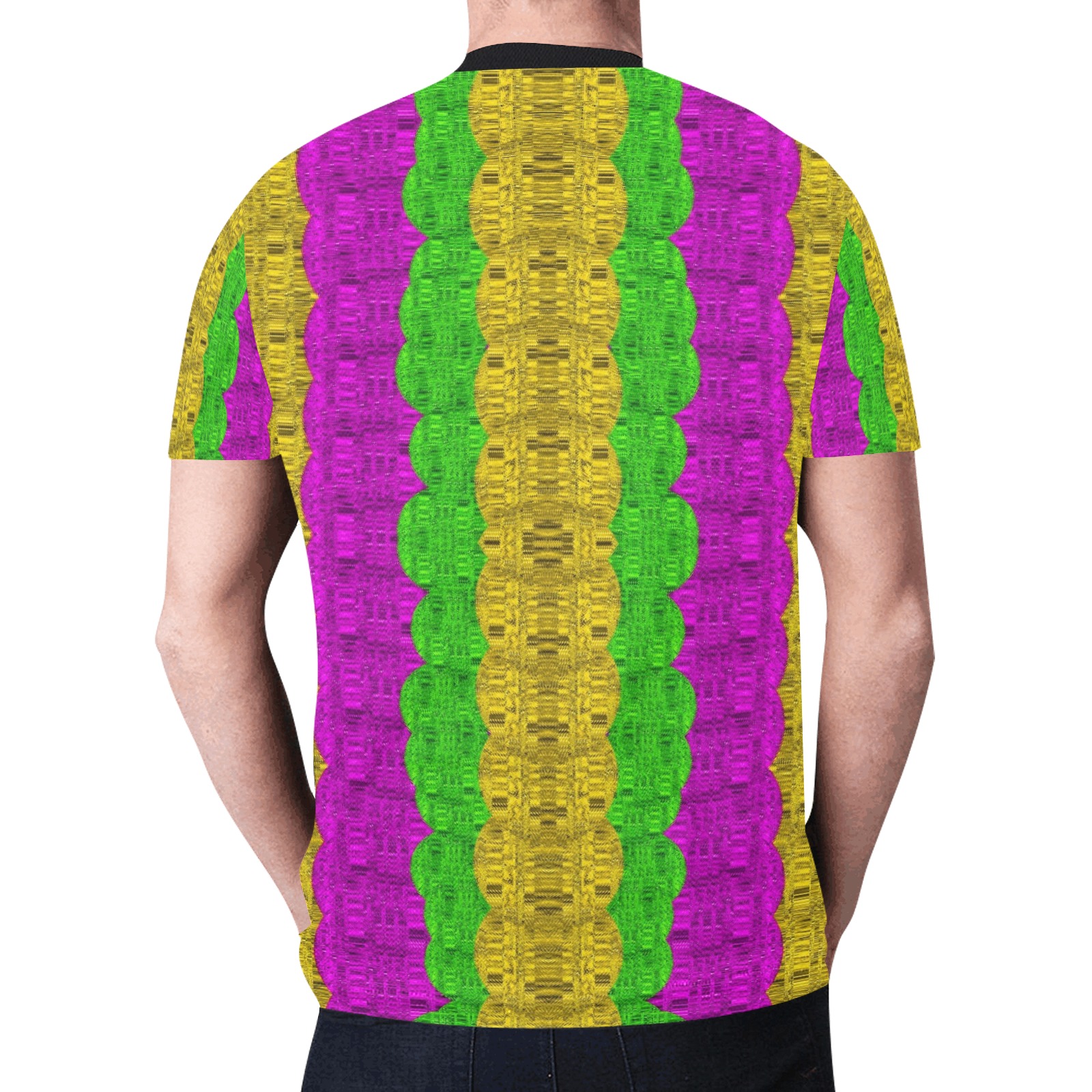 Hipster or hippie in  pattern style New All Over Print T-shirt for Men (Model T45)