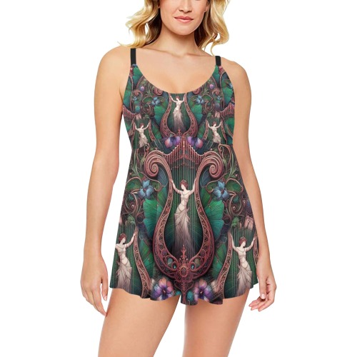 feerie 2 Chest Pleat Swim Dress (Model S31)