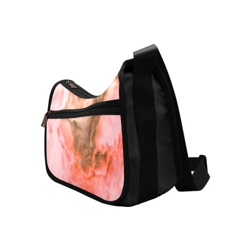 Pink marbled space 01 Crossbody Bags (Model 1616)