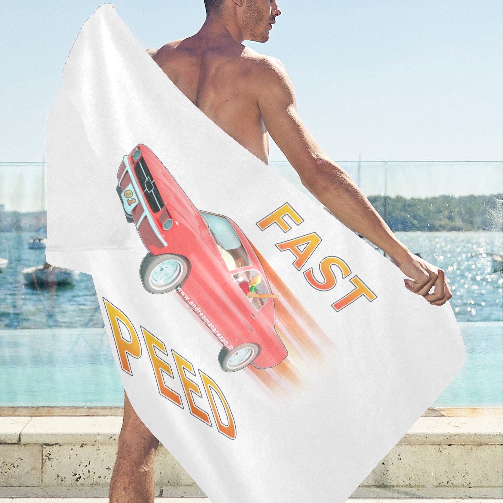 Fast and Speed 01 Beach Towel 30"x 60"