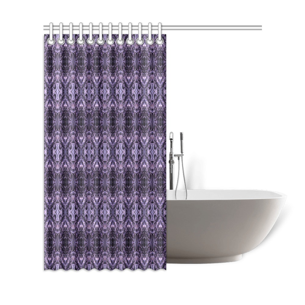 violet repeating pattern Shower Curtain 69"x72"