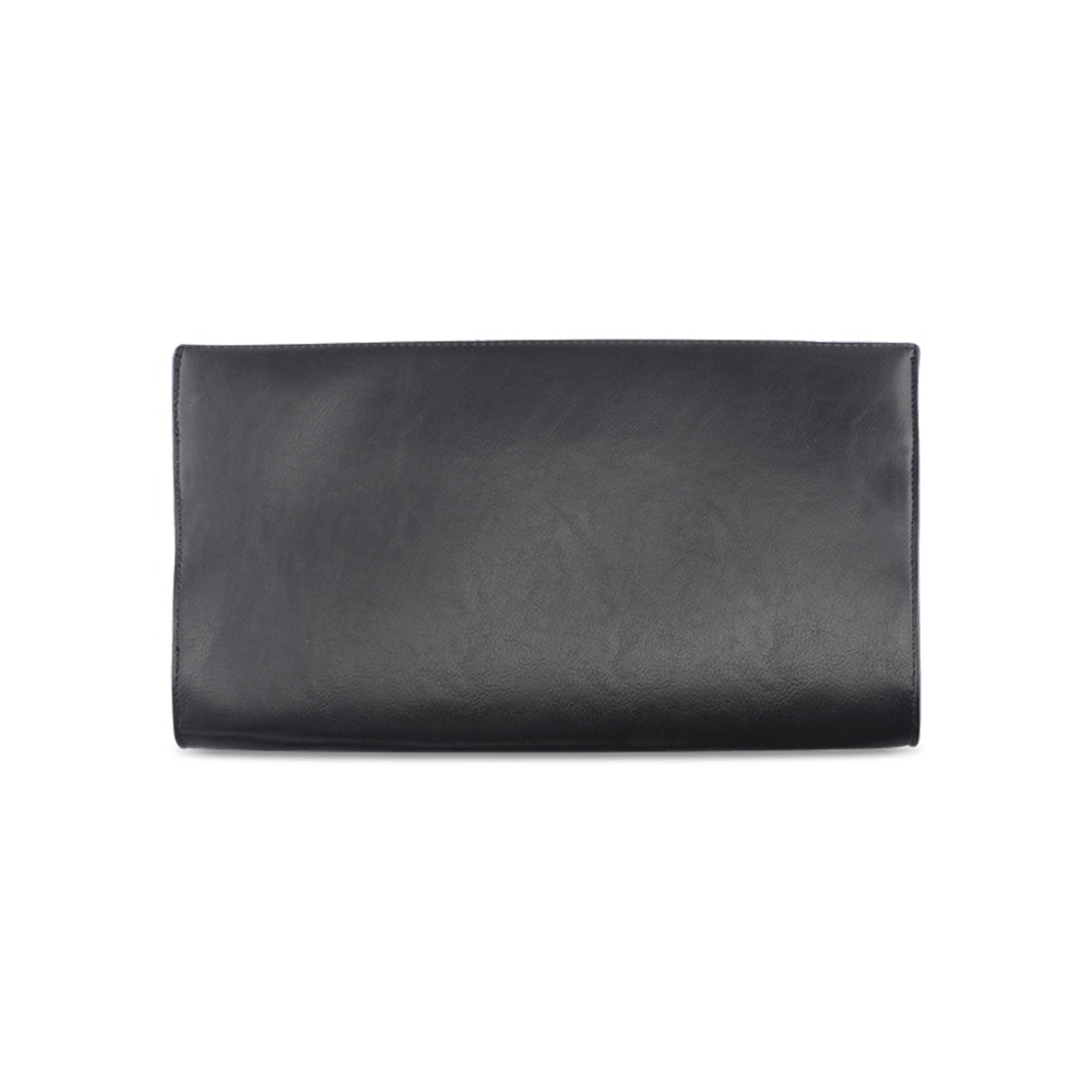 FAUX LEATHER BROWN 4 (2) Clutch Bag (Model 1630)