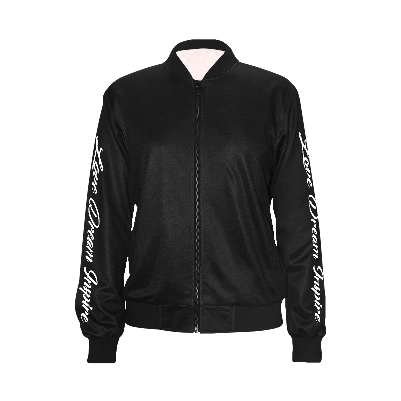 Black: Corinthian Column Jacket #LoveDreamInspireCo All Over Print Bomber Jacket for Women (Model H36)