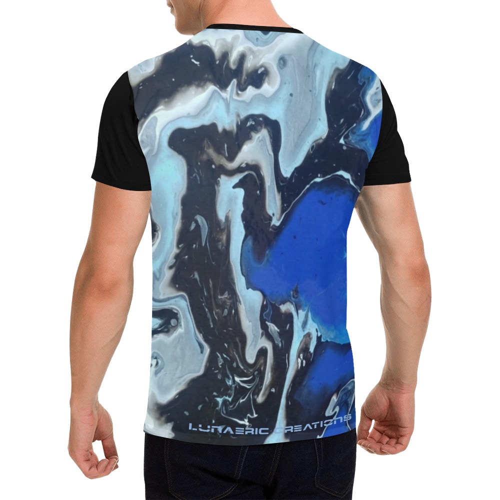 Blue Geode Tee All Over Print T-Shirt for Men (USA Size) (Model T40)
