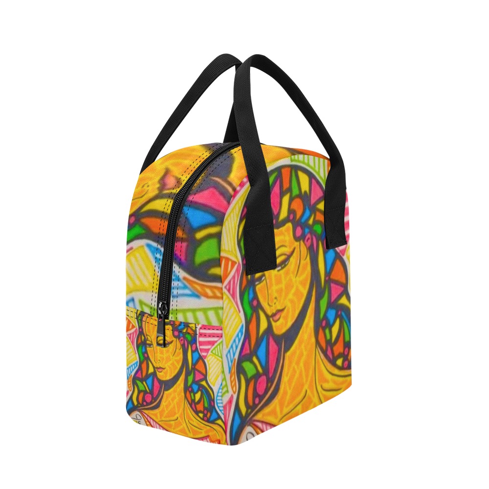 stain glass doodle Zipper Lunch Bag (Model 1689)