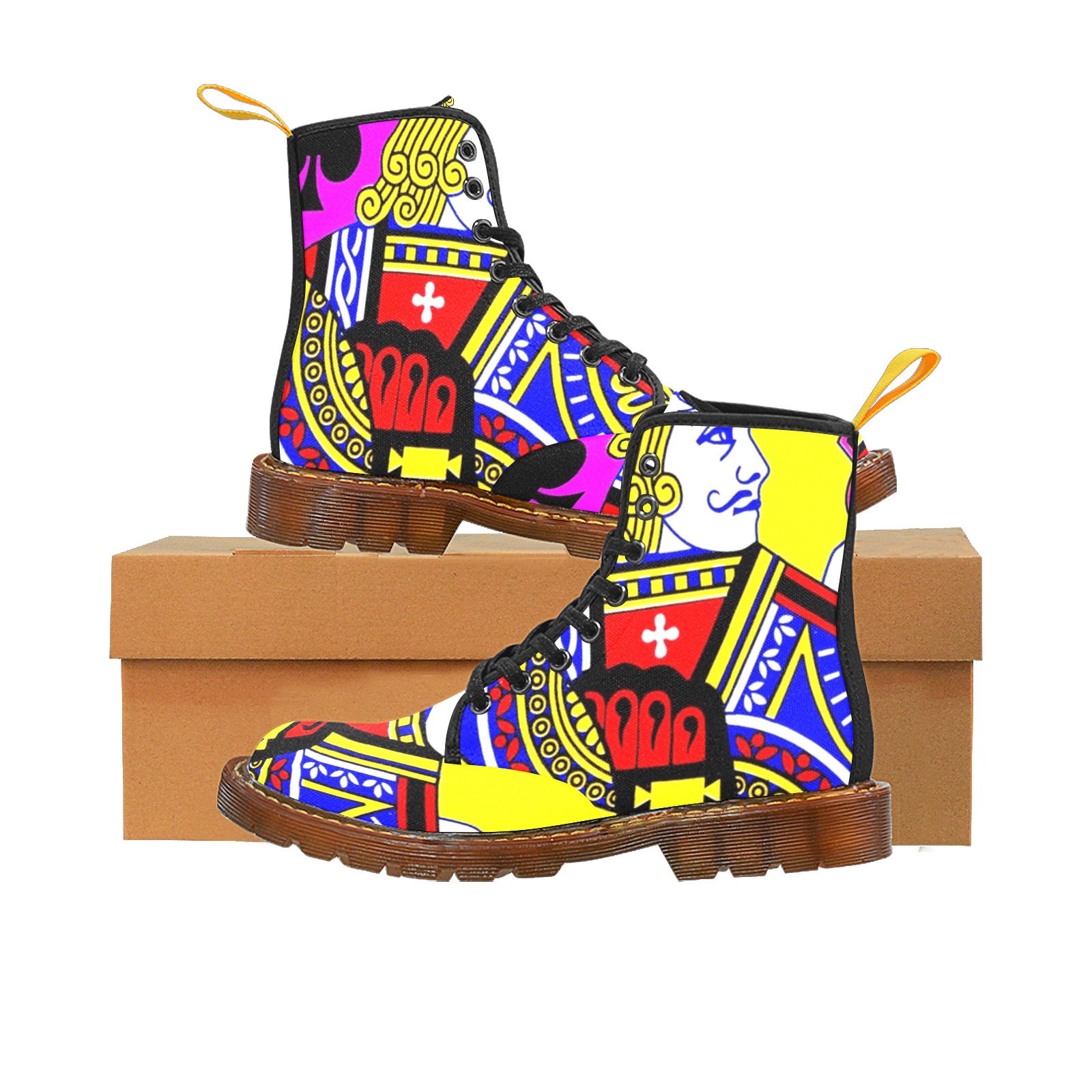 JACK OF SPADES (POPART COLOURS) Martin Boots For Women Model 1203H