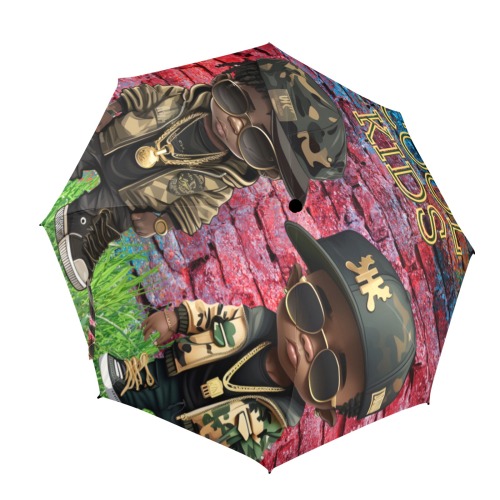 Cool Kids Umbrella Semi-Automatic Foldable Umbrella (Model U12)