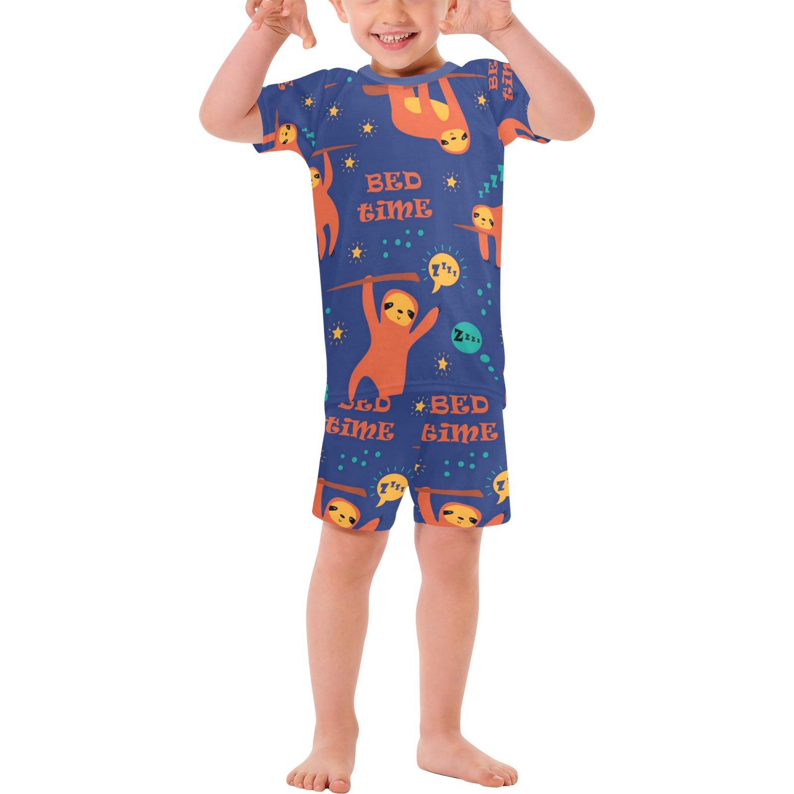 Sloth Bed Time Pajamas Little Boys' Short Pajama Set
