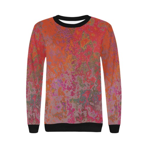 Sweatshirt #27 Women's Rib Cuff Crew Neck Sweatshirt (Model H34)