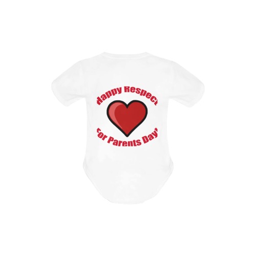 Happy Respect for Parents Day! Baby Powder Organic Short Sleeve One Piece (Model T28)