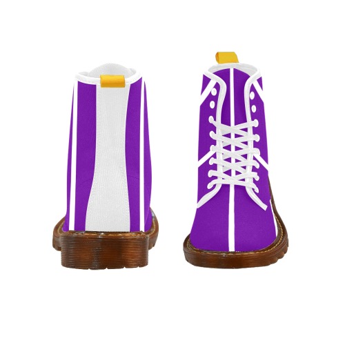 Purple Stripe Martin Boots For Men Model 1203H
