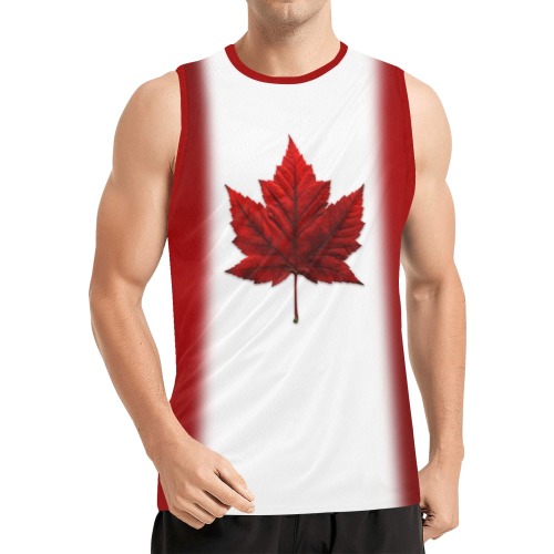 Canada Day Flag Jersey All Over Print Basketball Jersey