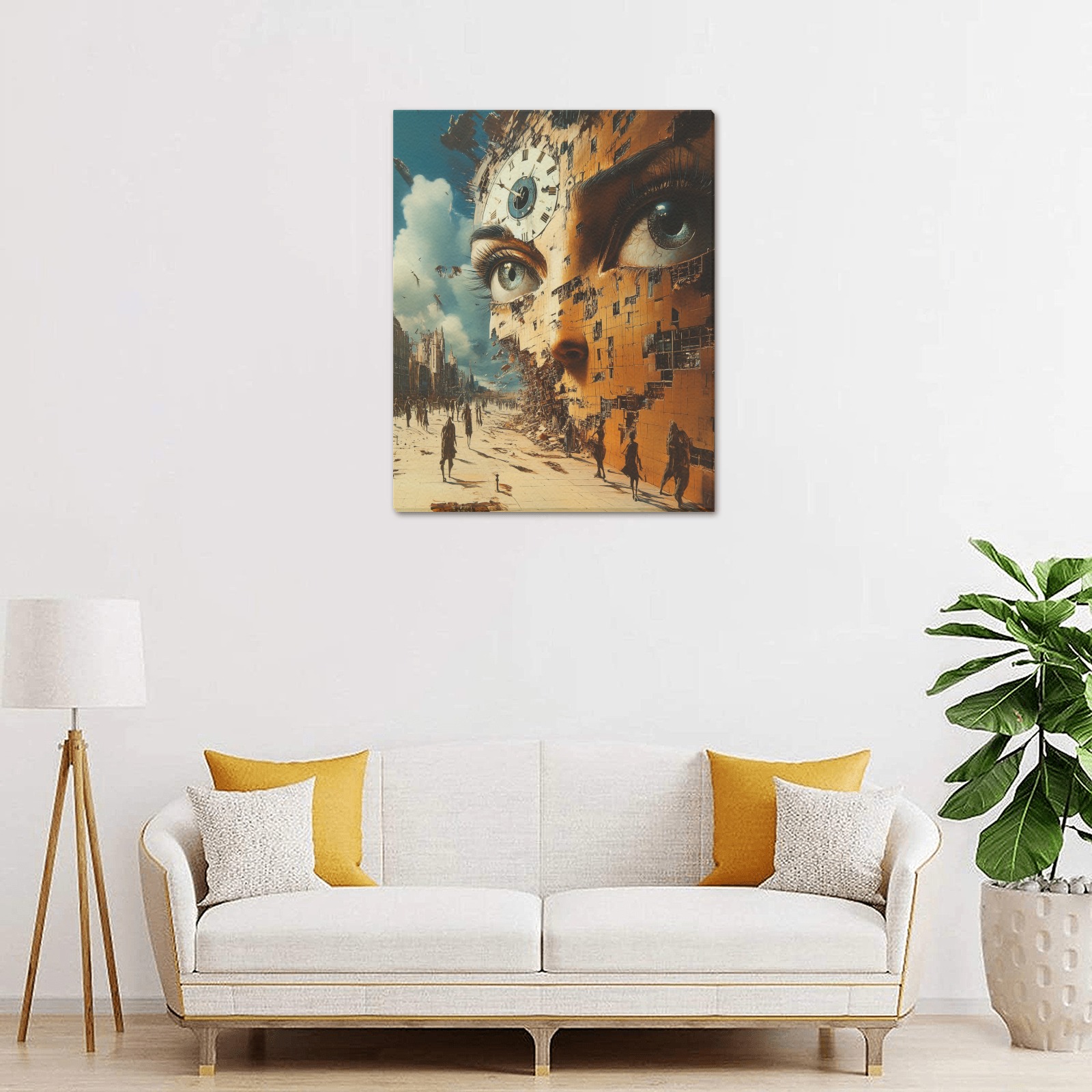 Surreal Time 28 Upgraded Canvas Print 16"x20"