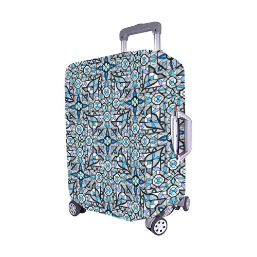 Moody Blue Luggage Cover/Medium 22"-25"