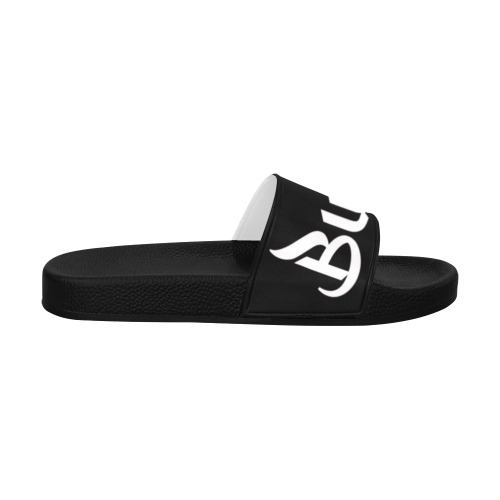 Buckss Womens Slides Black Women's Slide Sandals (Model 057)