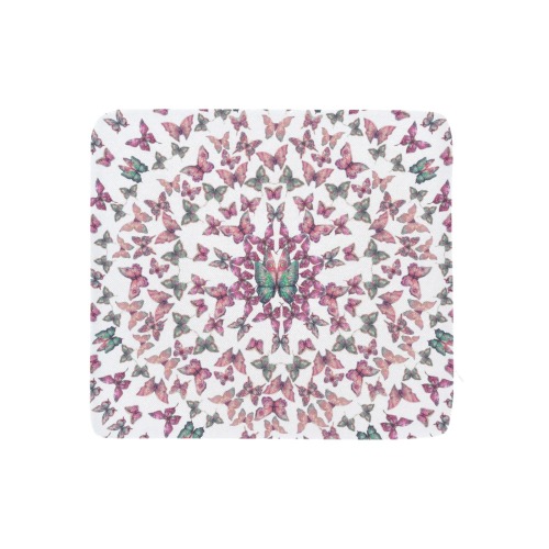 papillons mandala rose