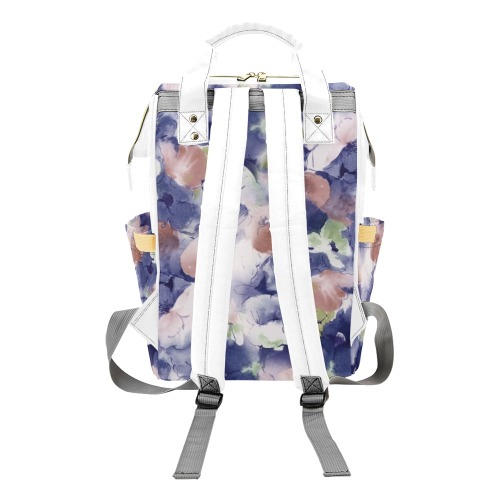 Watercolor abstract garden 2Y Multi-Function Diaper Backpack/Diaper Bag (Model 1688)
