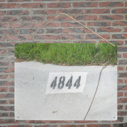 Street Number 4844 Metal Tin Sign 16"x12"
