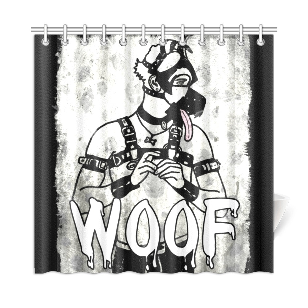Woof by Fetishworld Shower Curtain 72"x72"