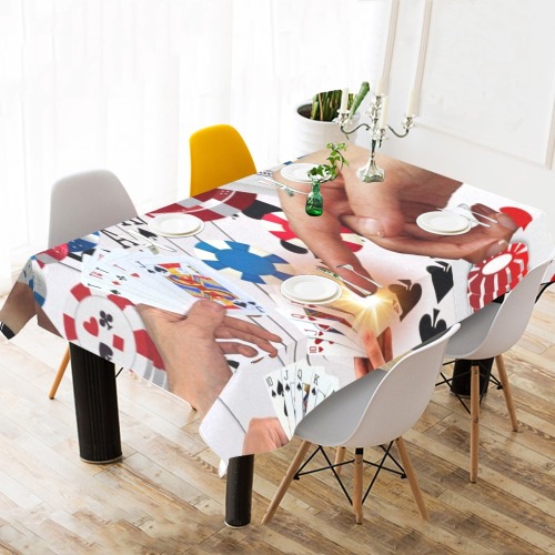 POKER NIGHT TOO Cotton Linen Tablecloth 60"x120"