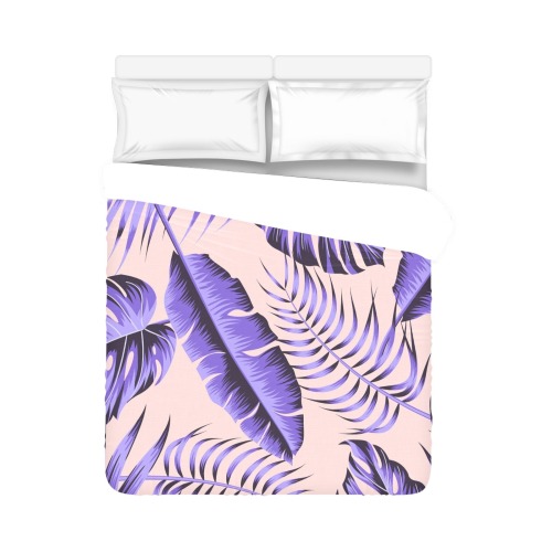Lavender Tropical Duvet Cover 86"x70" ( All-over-print)