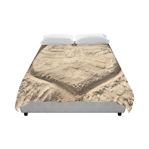 Love in the Sand Collection Duvet Cover 86"x70" ( All-over-print)