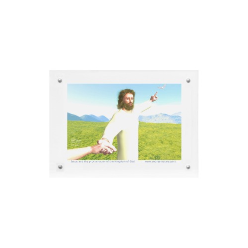 Jesus and the proclamation of the Kingdom of God Acrylic Magnetic Photo Frame 7"x5"