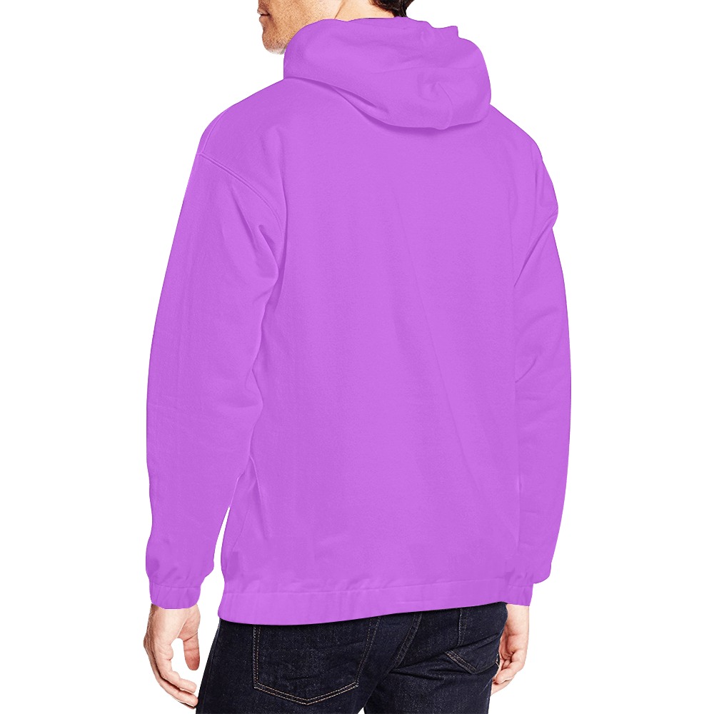 Purple Logo Hoodie Men All Over Print Hoodie for Men (USA Size) (Model H13)