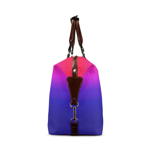 pink and blue Classic Travel Bag (Model 1643) Remake