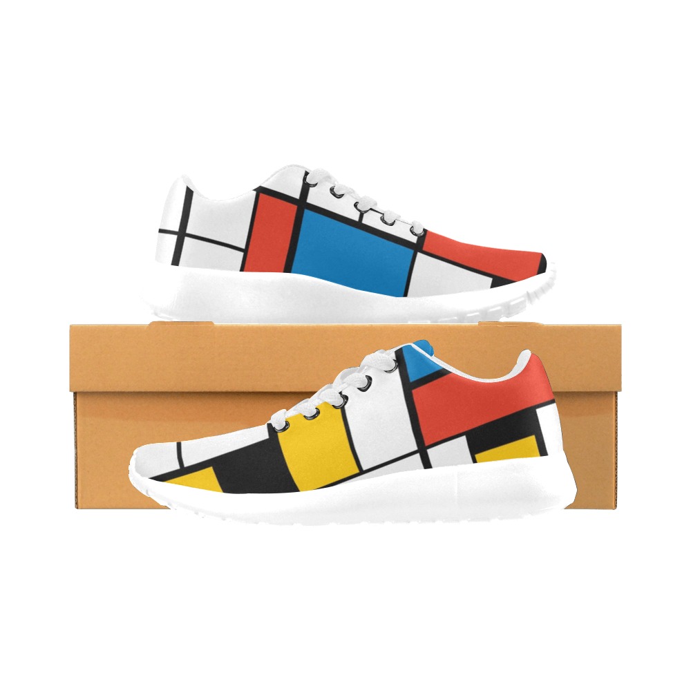 Mondrian De Stijl Modern Women’s Running Shoes (Model 020)