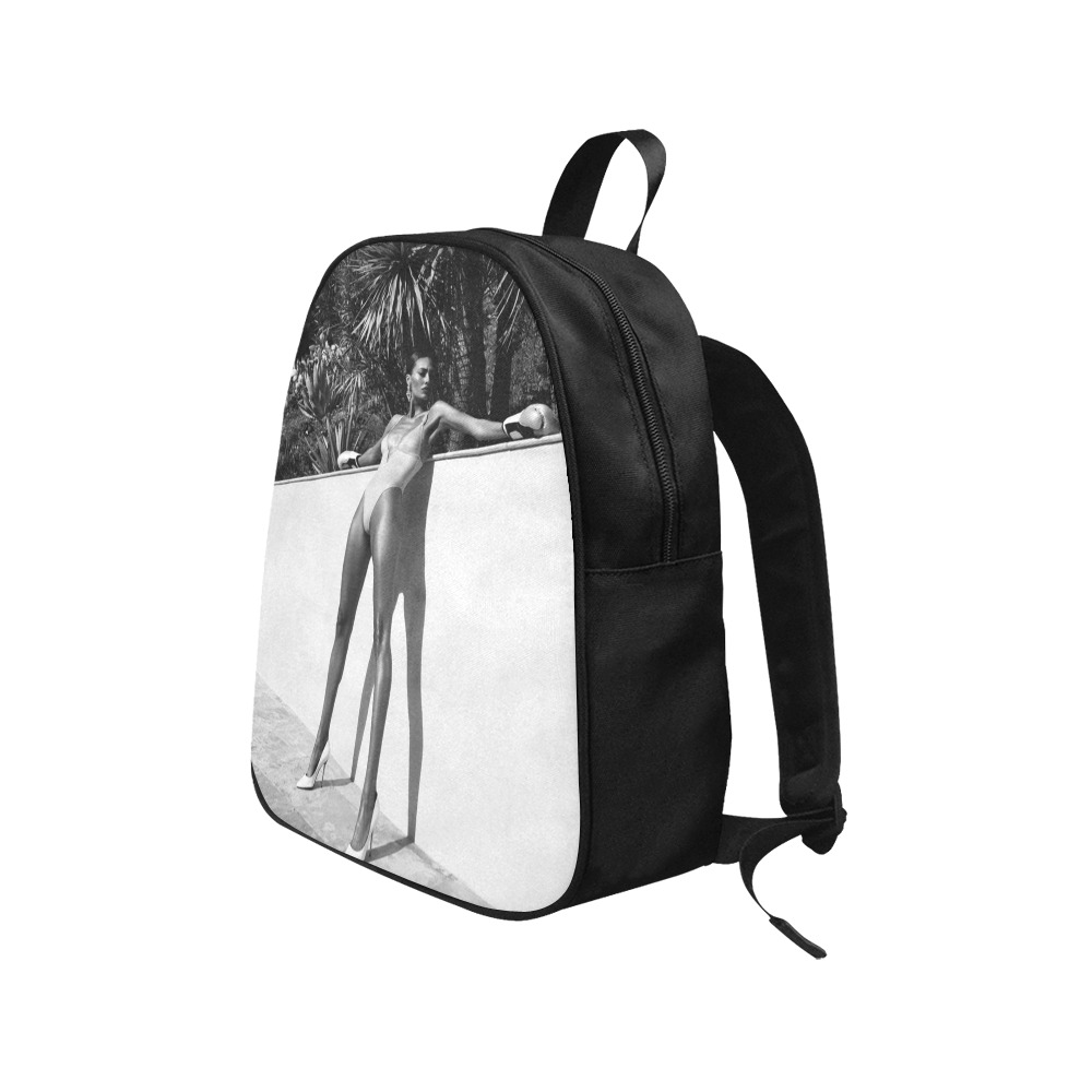 Woman Fabric School Backpack (Model 1682) (Medium)