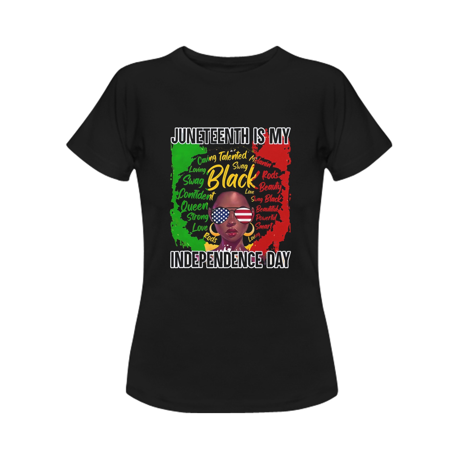 Juneteenth Is My Independence Day Women's T-Shirt in USA Size (Front Printing Only)