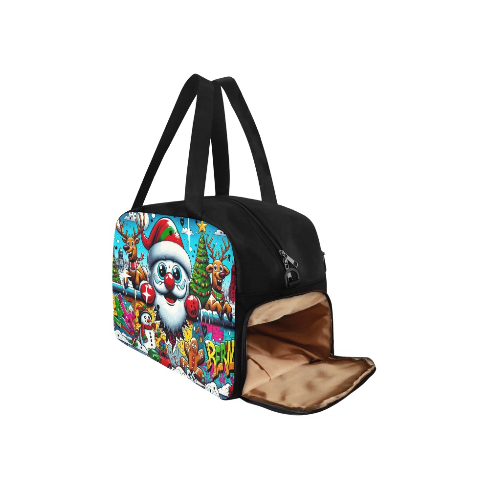 Santa by Nico Bielow Fitness Handbag (Model 1671)