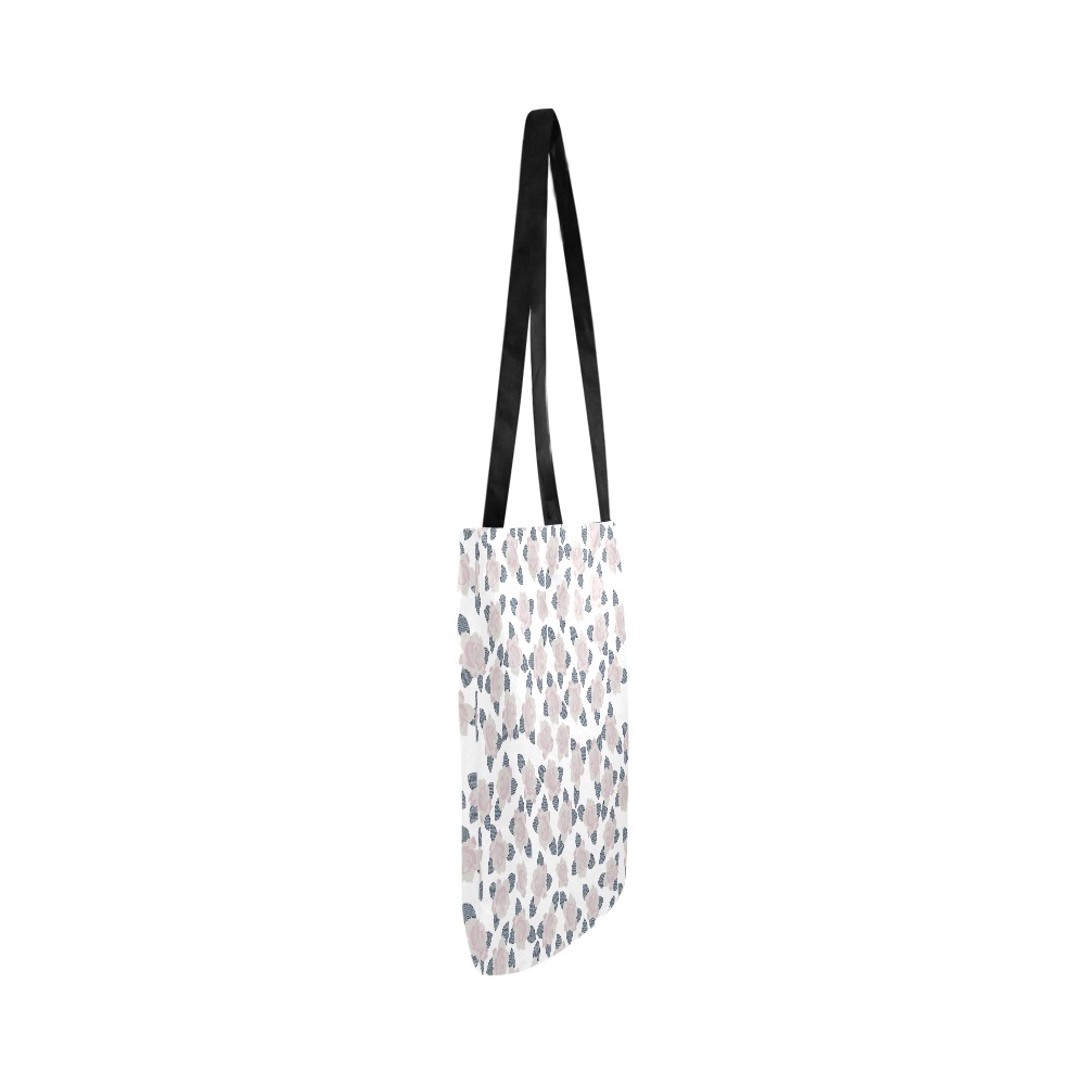Spring Polka Dot Flowers Reusable Shopping Bag Model 1660 (Two sides)