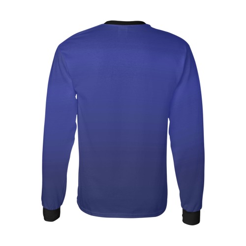 blu e Men's All Over Print Long Sleeve T-shirt (Model T51)
